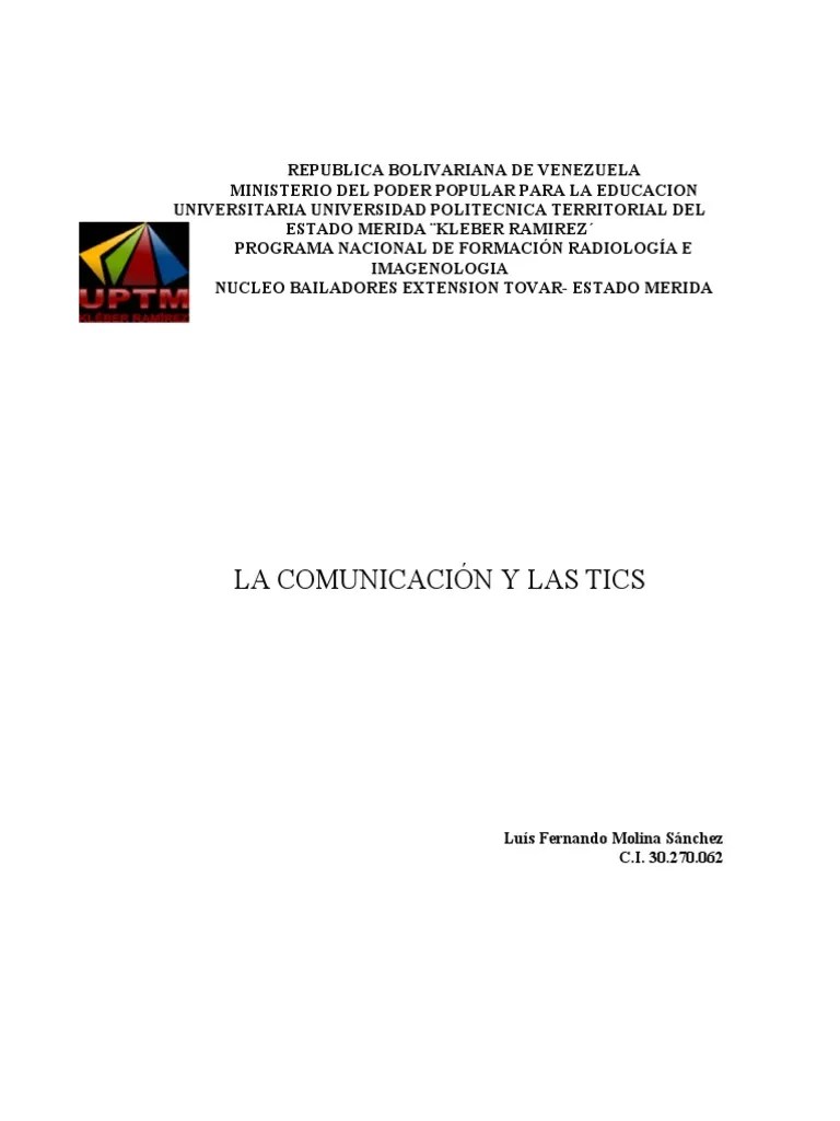 Las Tics | PDF | Internet | Teléfonos Móviles