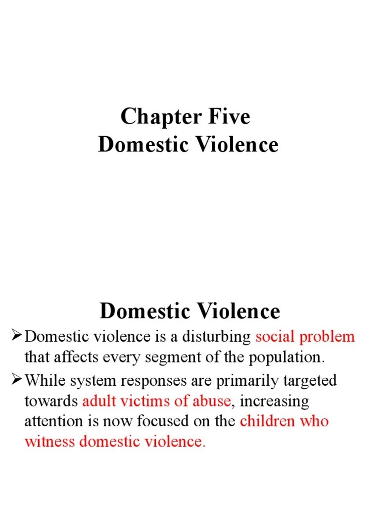 Chapter Five - Abuse, Exploitation And Violence | PDF