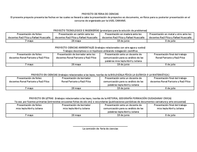 Proyecto De Feria De Ciencias | PDF | Ciencias Fisicas | Observación