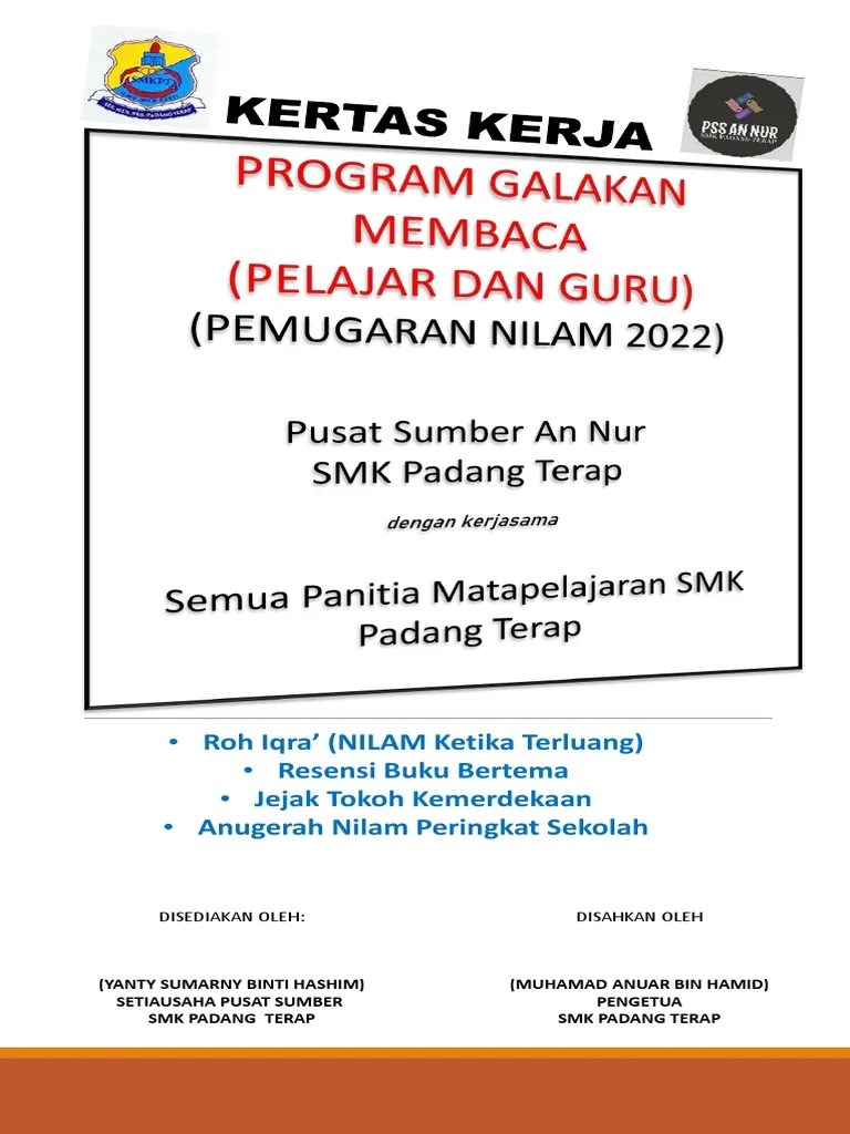 Kertas Kerja Nilam Galakan Membaca 1 | PDF