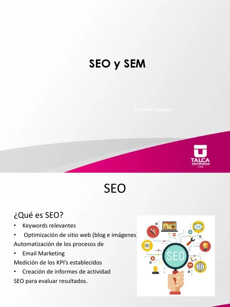 Google 5 SEO Y SEM | PDF | Posicionamiento En Buscadores | Marketing De Motores De Búsqueda
