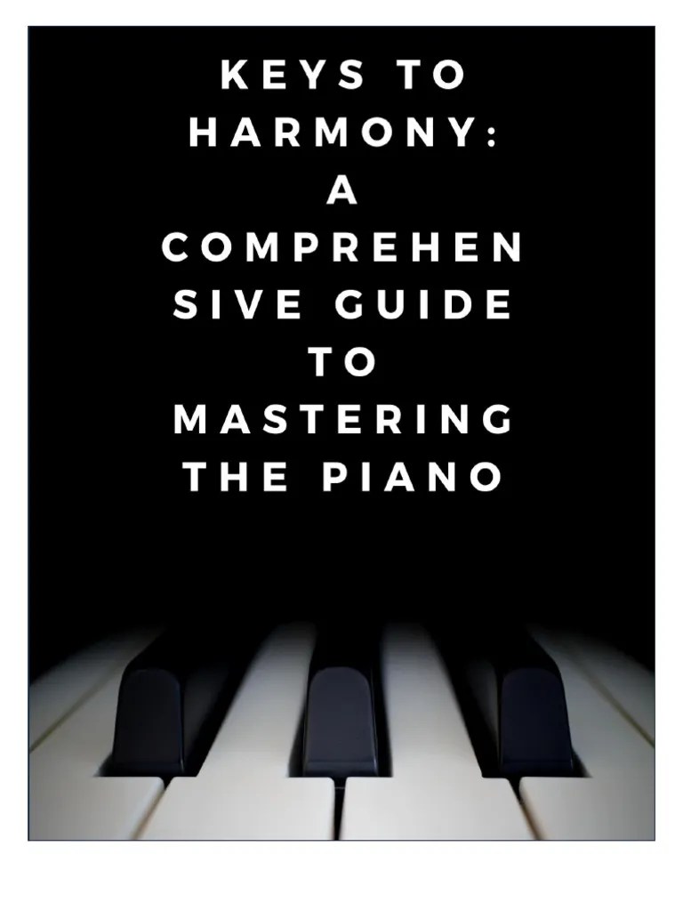Keys To Harmony Piano Book | PDF