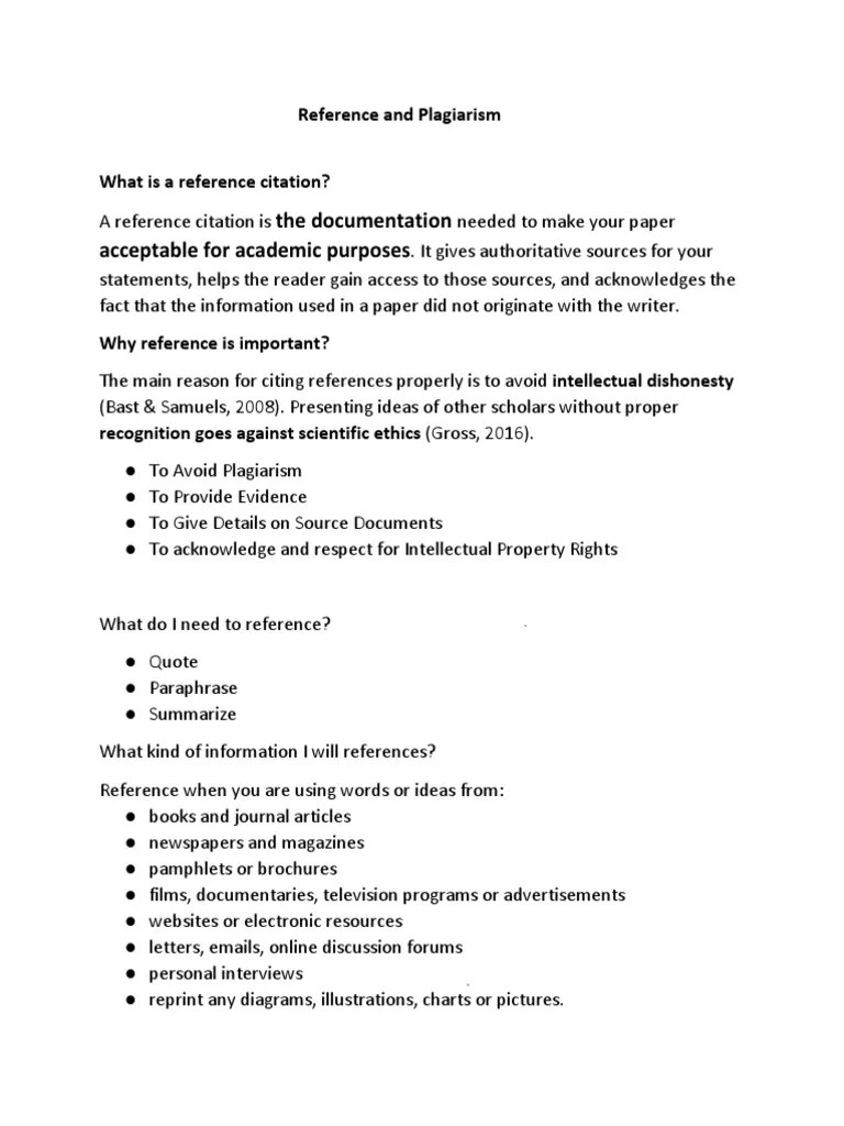 Reference And Plagiarism - BDian | PDF | Plagiarism | Citation
