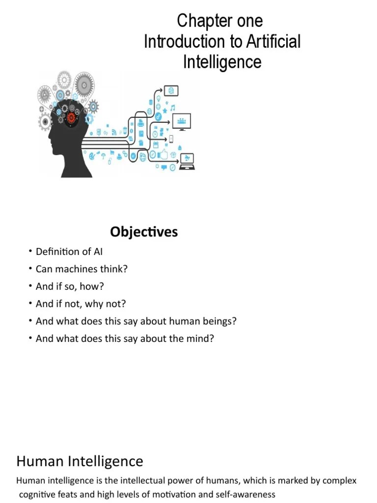 CH 1 Introduction To AI | PDF | Intelligence | Artificial Intelligence