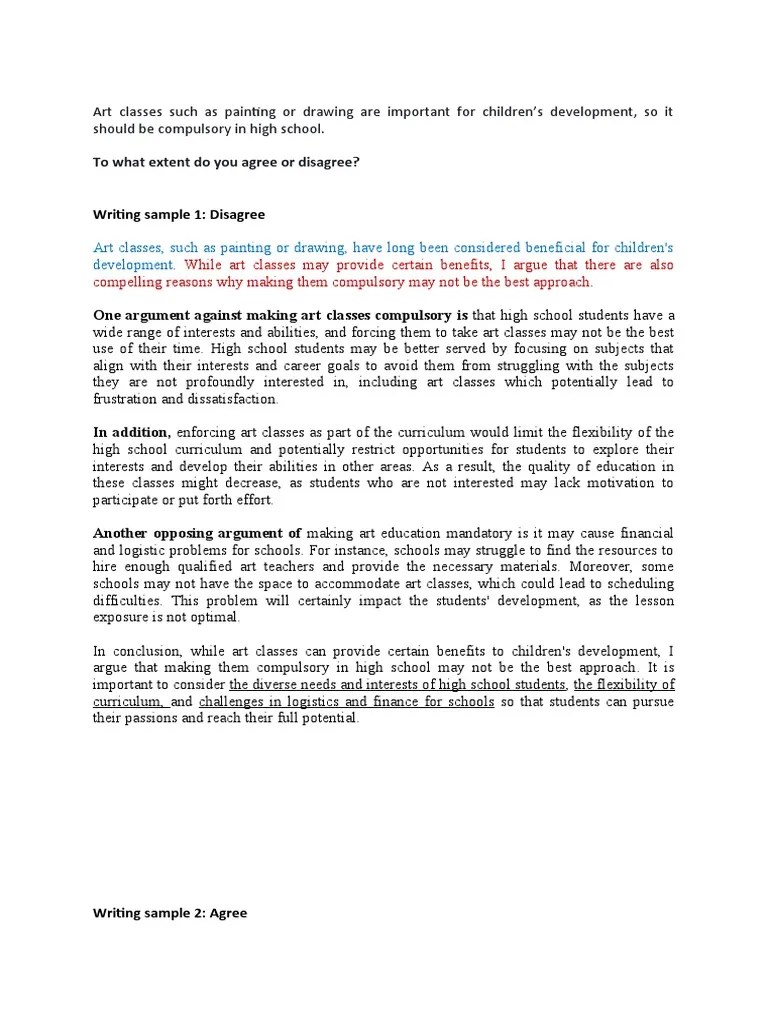 Agree - Disagree - IELTS Sample | PDF | Creativity | Thought