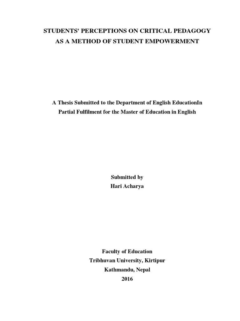 Critical Pedagogy | PDF | Pedagogy | Teachers