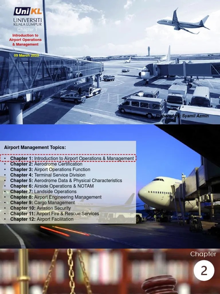Week 3 - Cont Chapter 1 Introduction To Airport Operations & Management ...