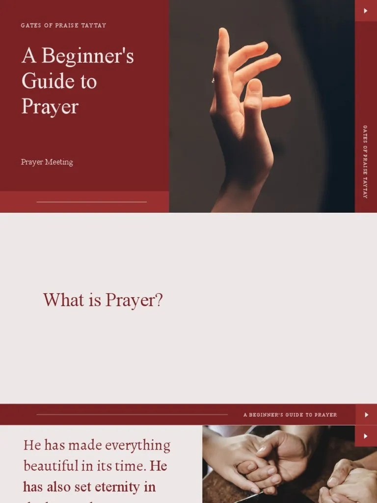A Beginners Guide To Prayer | PDF | Prayer