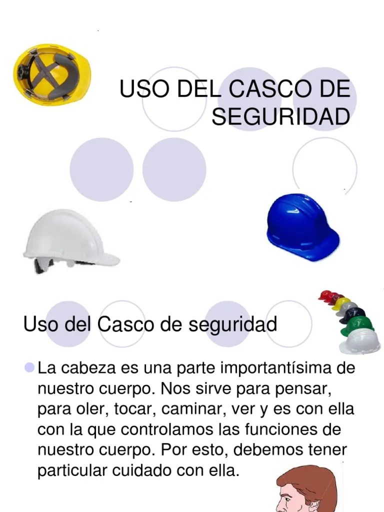 Uso Del Casco De Seguridad
