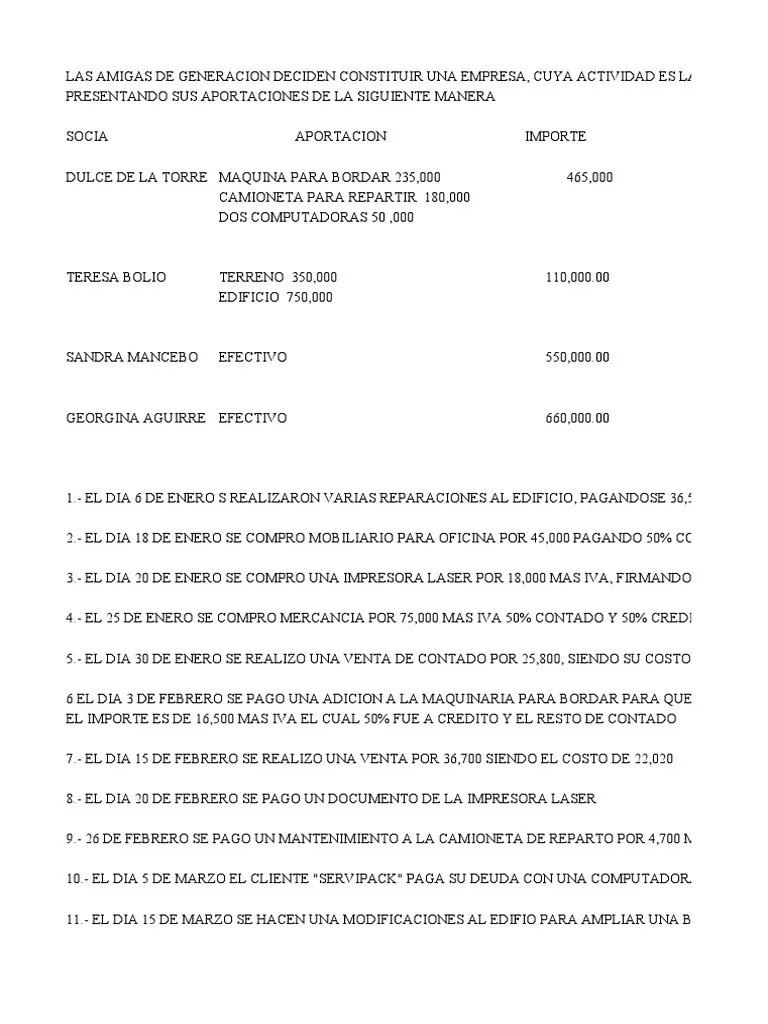 Asientos Contables | PDF