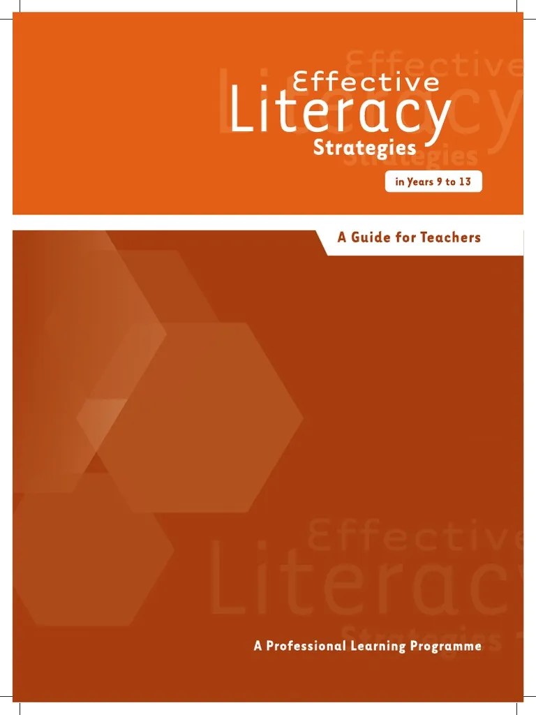 Effective Literacy Strategies | PDF | Teachers | Literacy