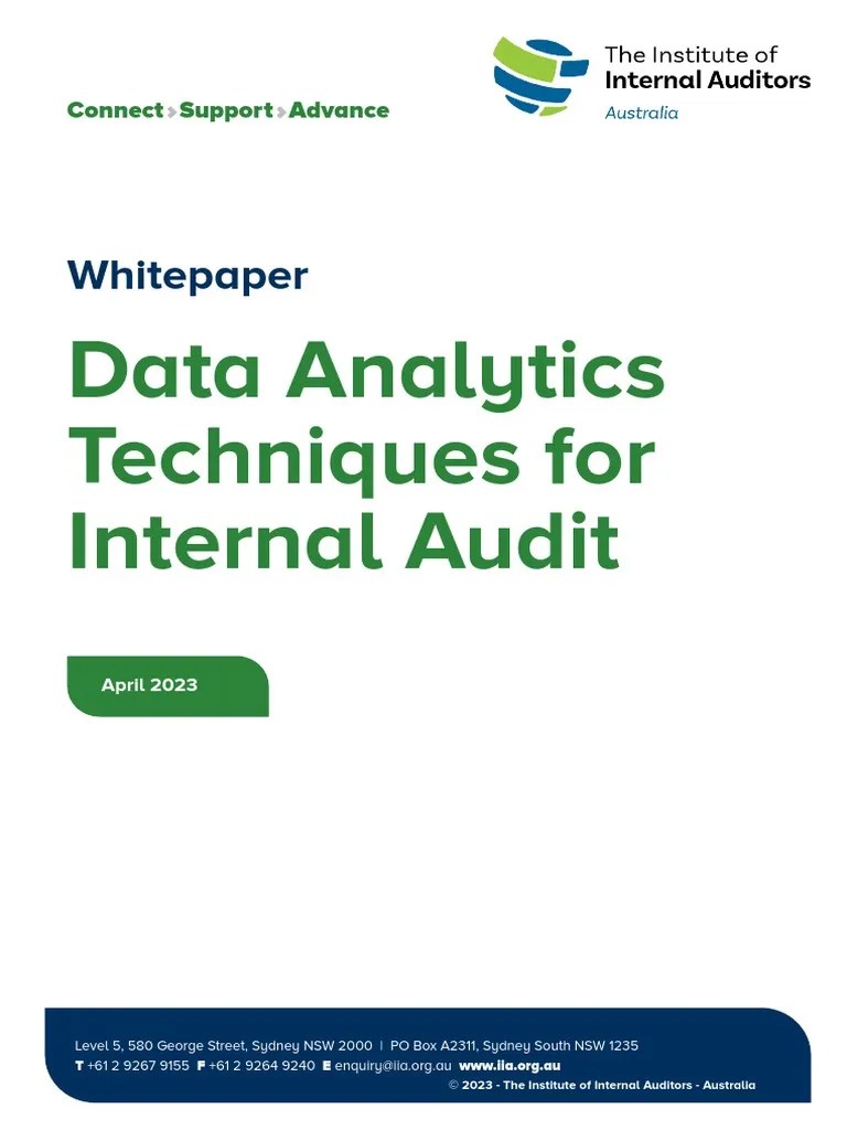 Data Analytics Techniques For Internal Audit | PDF | Machine Learning ...