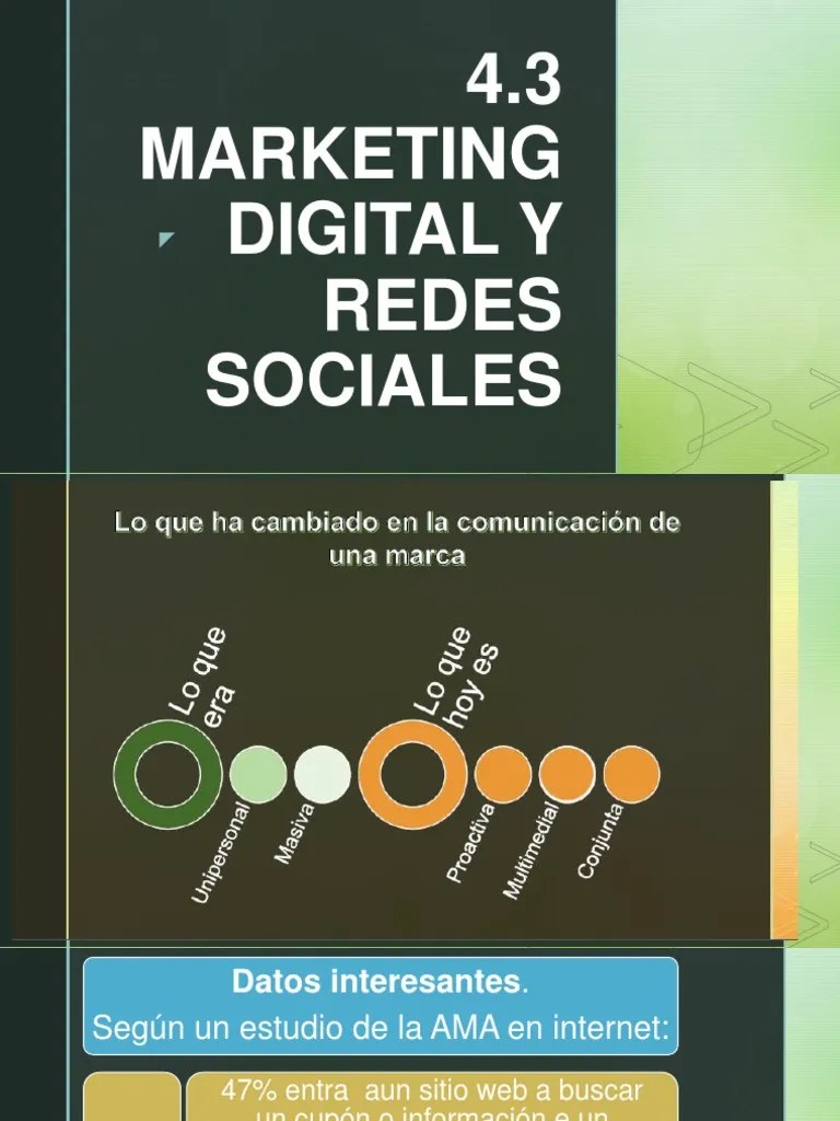 4.3 Marketing Digital Y Redes Sociales | PDF | Blog | Marketing