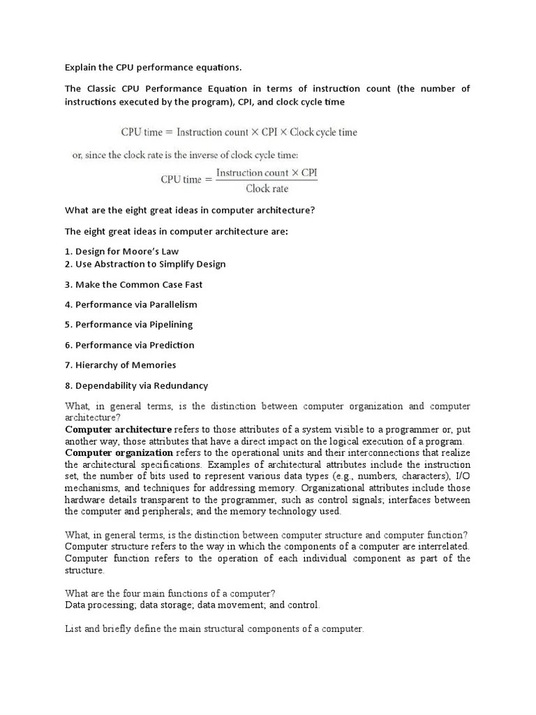 Basic Structure Of Computers Revisions | Download Free PDF | Computer ...