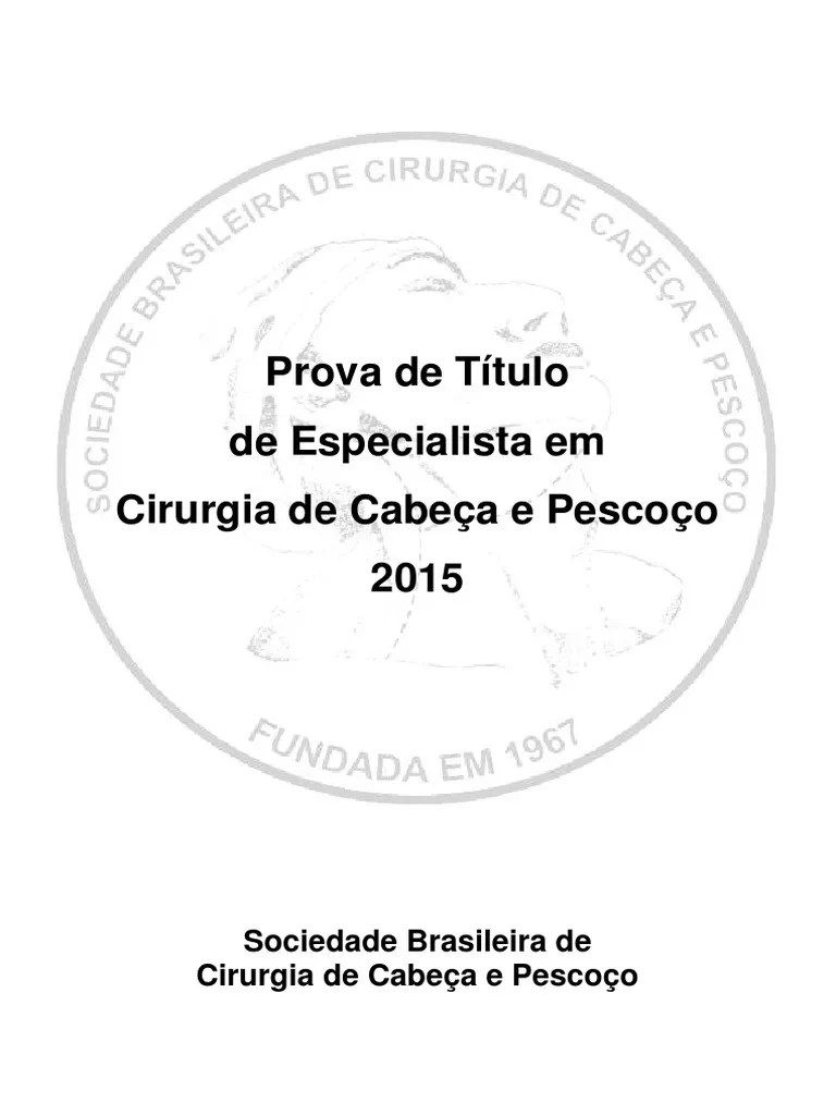 Prova De Titulo De Especialista 2015 | PDF | Câncer | Tireoide