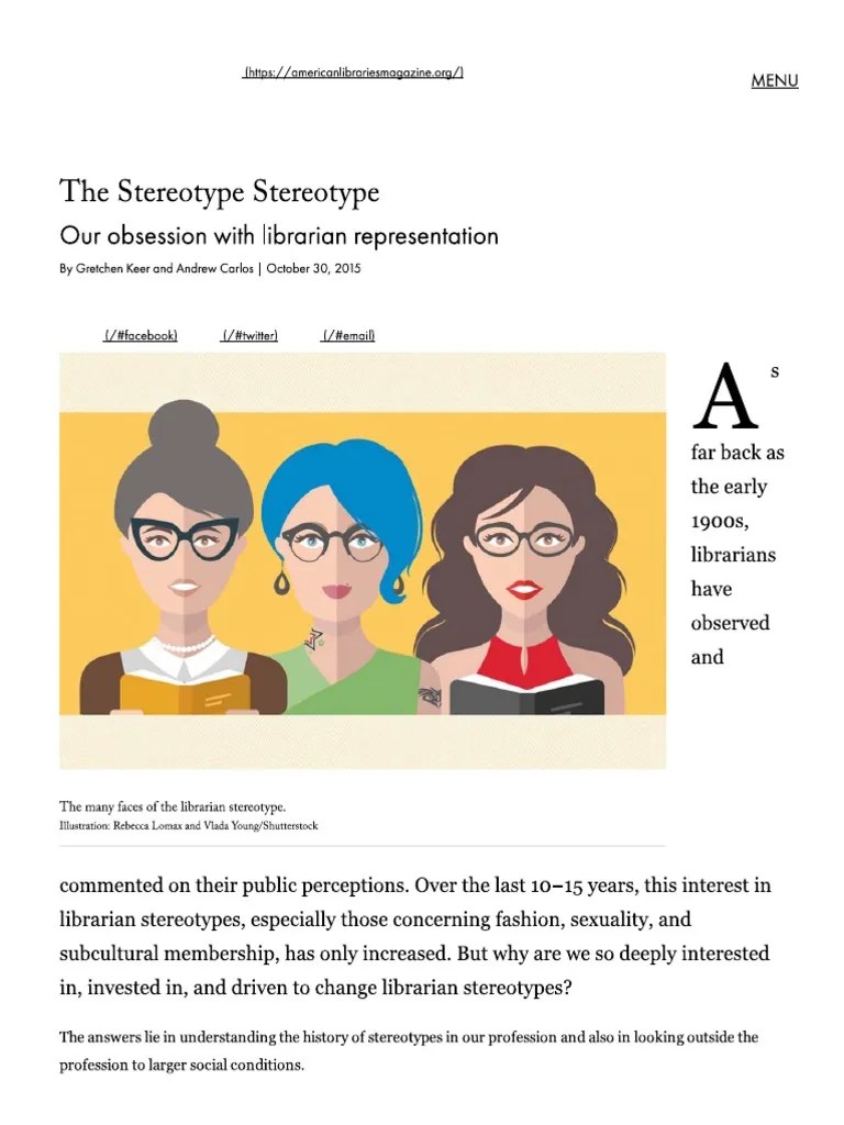 The Stereotype Stereotype | PDF