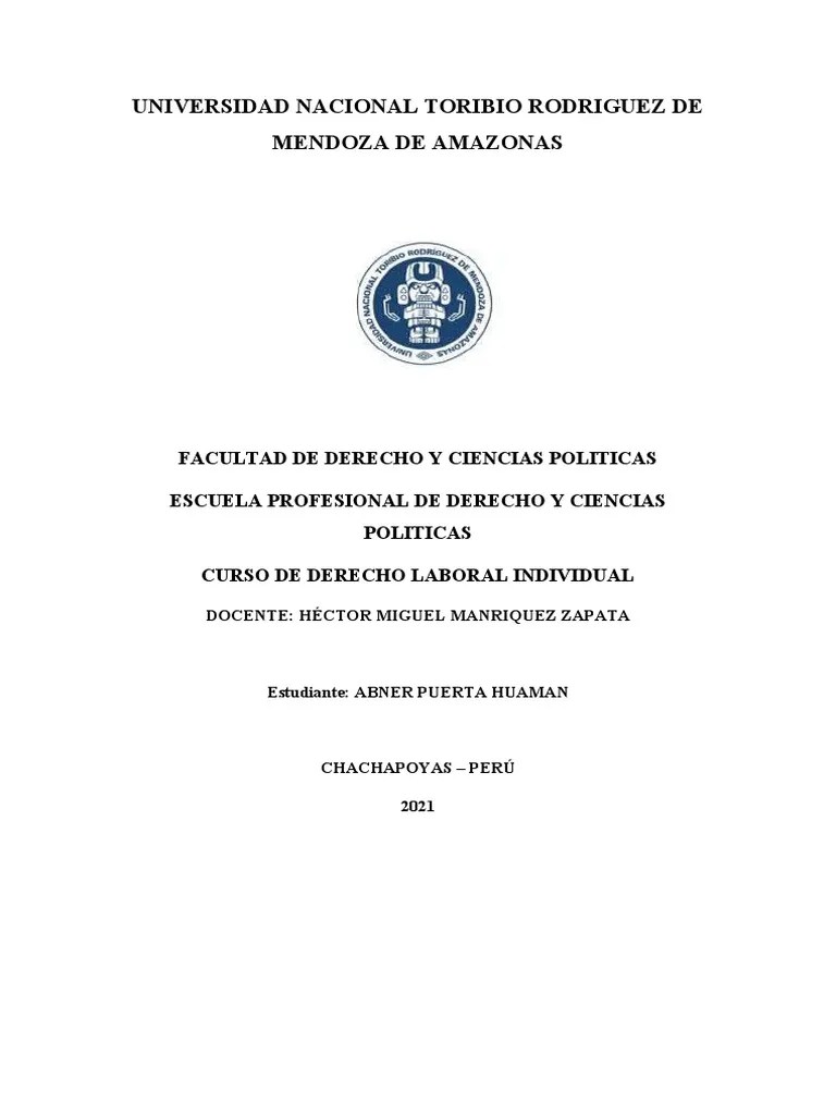 Principios Del Trabajo T1 | PDF | Derecho Laboral | Justicia