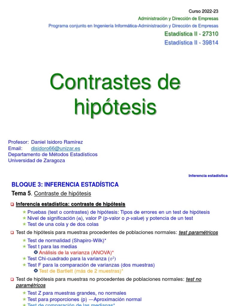 Test Hipotesis 1 | PDF | Prueba T De Student | Prueba De Hipótesis ...