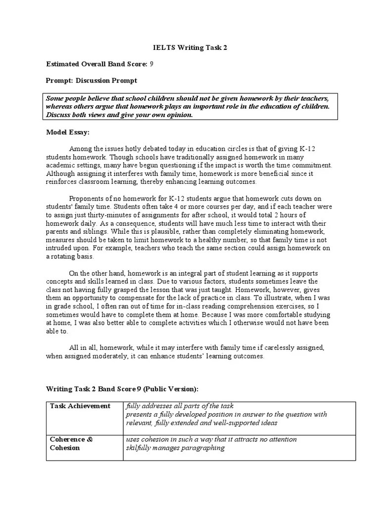 4.1 IELTS Writing Task 2 Discussion Homework Edit 1 PDF | Download Free ...