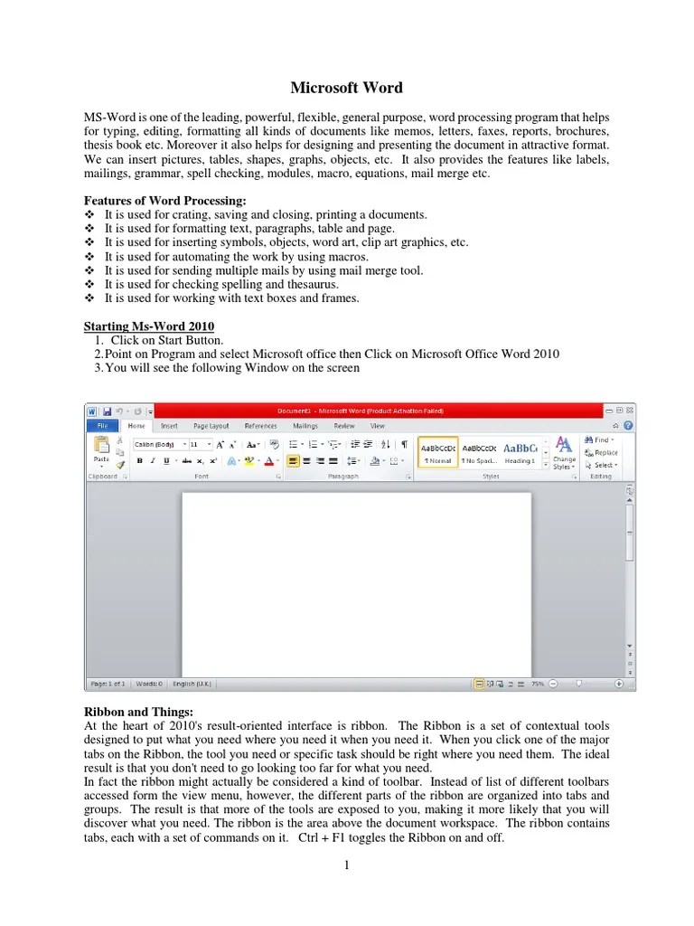 Notes - Microsoft Word | PDF | Microsoft Word | Hyperlink
