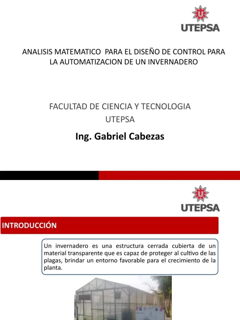 Modelo Matematico De Un Invernadero | PDF | Matemáticas