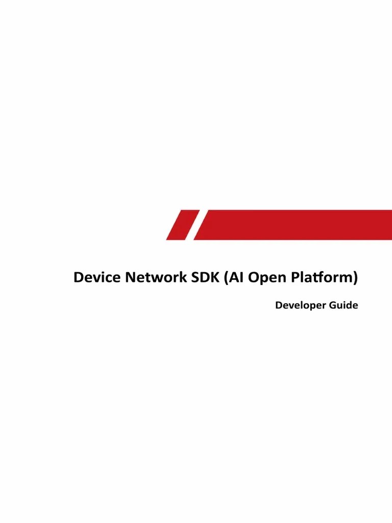 Device Network SDK (AI Open Platform) : Developer Guide | PDF ...