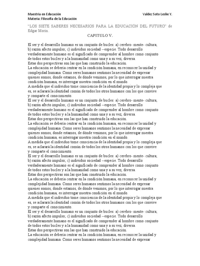 Capitulo V | Descargar Gratis PDF | Conocimiento | Mente