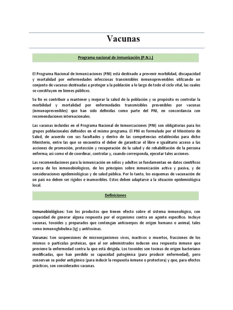 Vacunas | PDF | Sistema Inmune | Anticuerpo