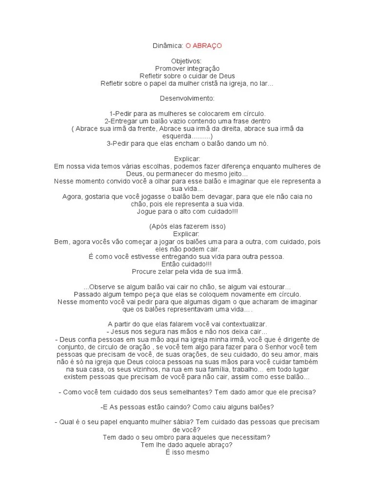 O Abraco | PDF | Amor | Oração