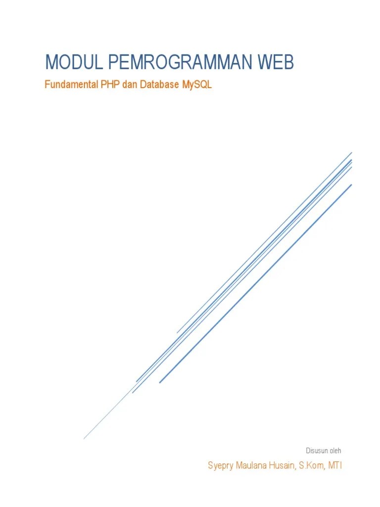 Buku PHP Dan MySQL - Web Lanjutan | PDF