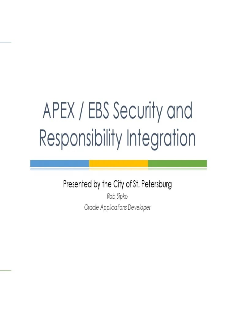 Dokumen - Tips Apex Ebs Security And Responsibility Introduction Why ...