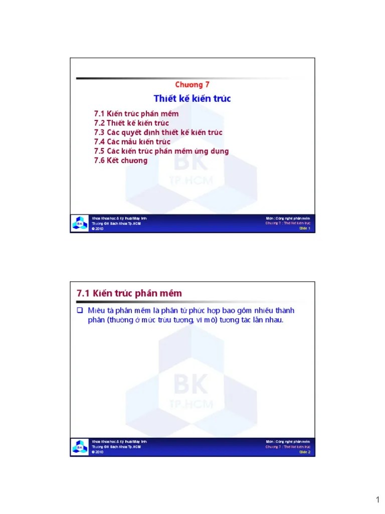 Cong Nghe Phan Mem - Chuong7 | PDF