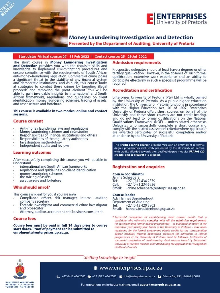 Money Laundering Investigation And Detection | PDF | Money Laundering | Audit