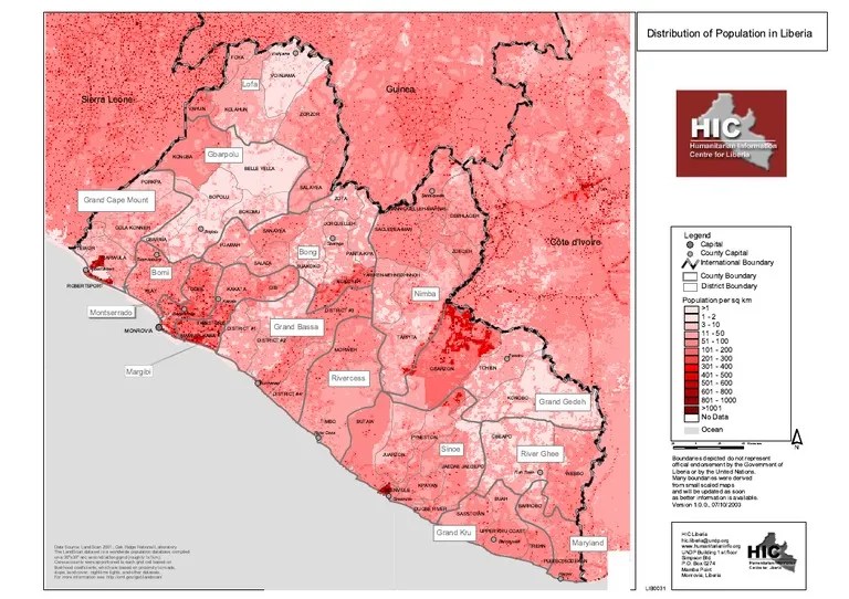 2020, 5.06 m · 2.44 % . Distribution Of Population Pdf Liberia Data