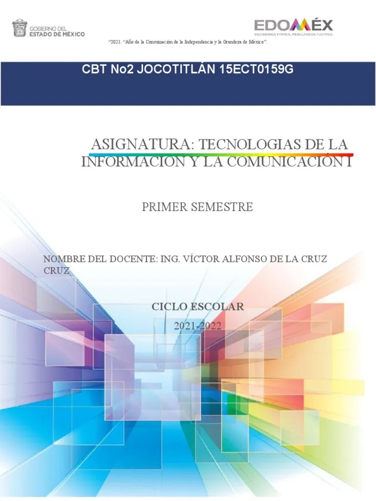 Cuadernillo De Trabajo Tics I - 2doparcial | PDF | Hardware De La ...