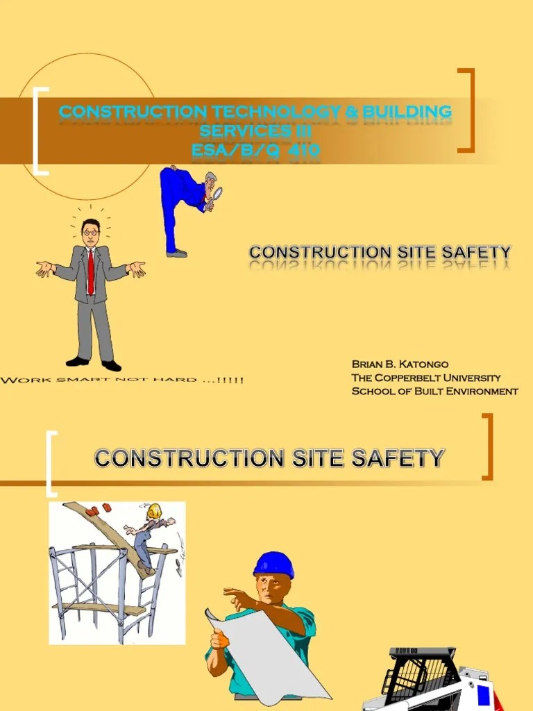 Construction Site Safety | PDF | Occupational Safety And Health | Safety
