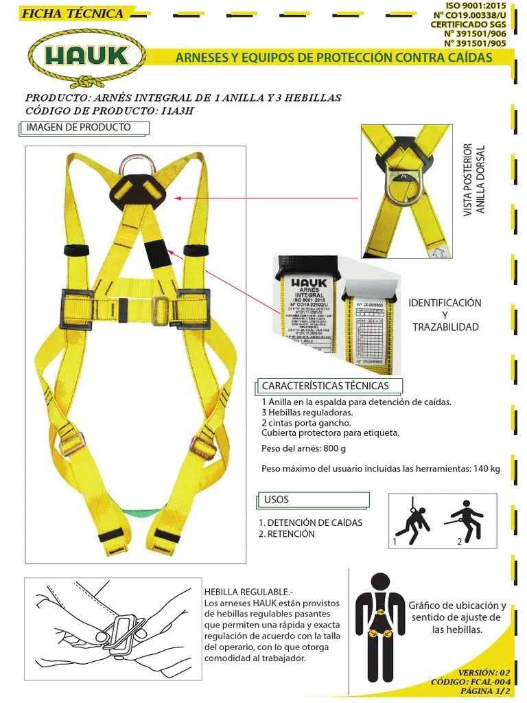 ARNESES Y EQUIPOS DE PROTECCIÓN CONTRA CAÍDAS | PDF