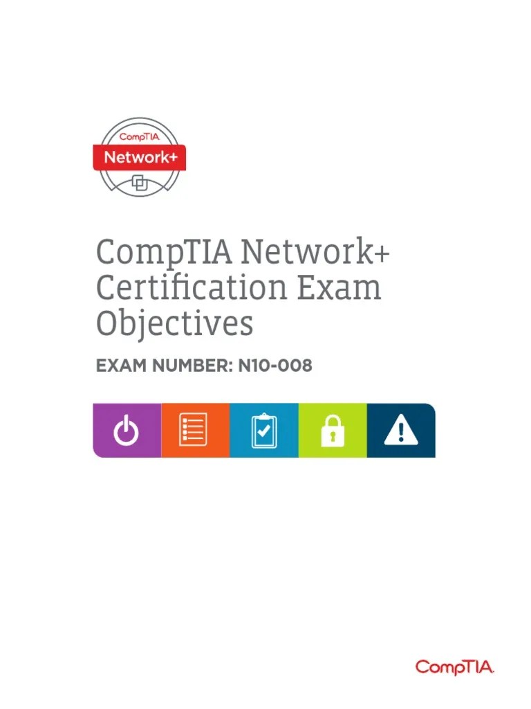 CompTIA Network N10 008 Exam Objectives | PDF | Computer Network | I Pv6