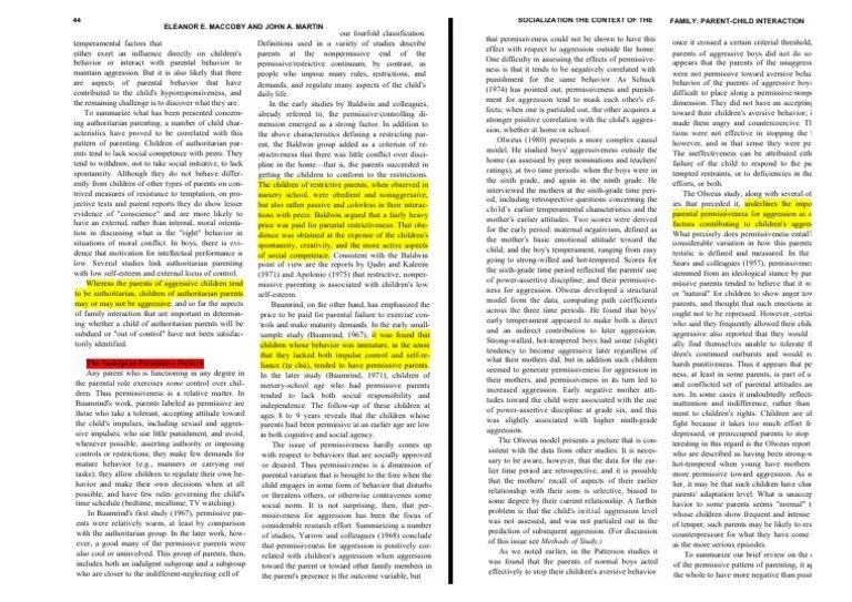 Socialization In The Context Of The Family - Parent-Child Interaction-3 ...