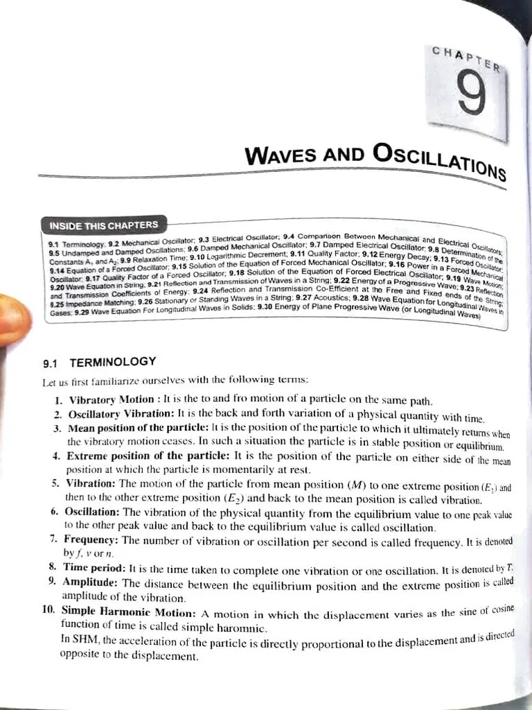 Chapter 1, Waves And Oscillations | PDF