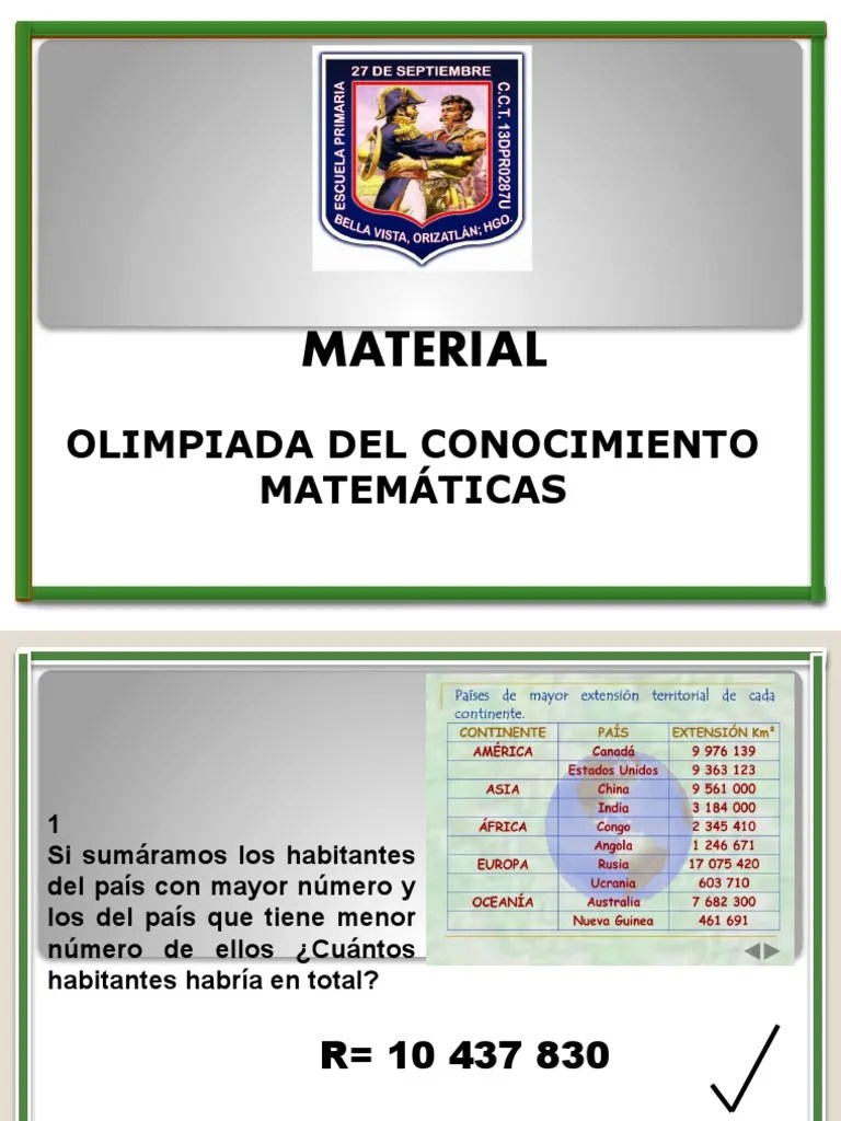 Olimpiada Matematicas | PDF