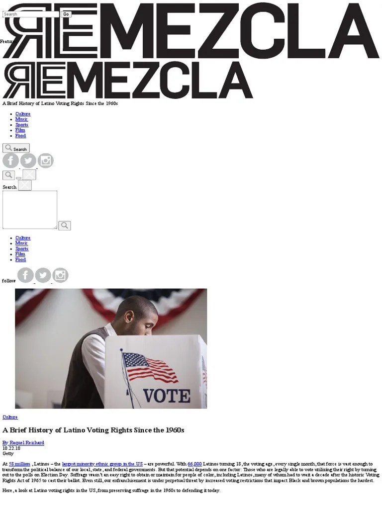 A Brief History Of Latino Voting Rights Since The 1960s | Descargar ...