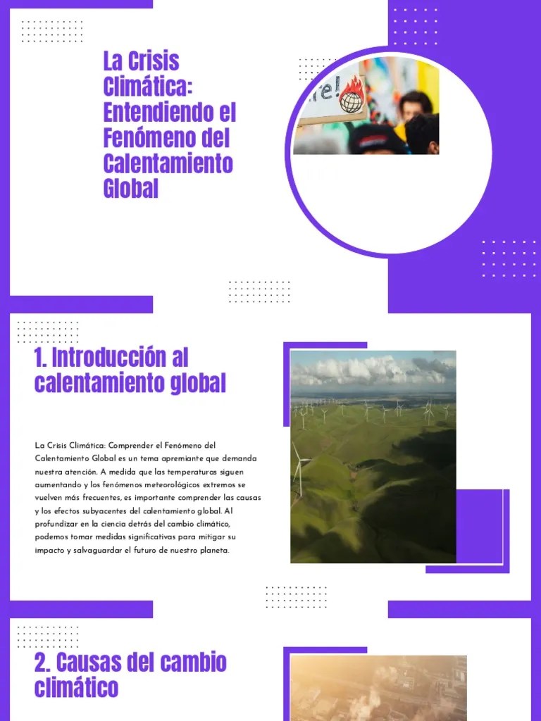 La Crisis Climatica Entendiendo El Fenomeno Del Calentamiento Global | PDF | Cambio Climático ...