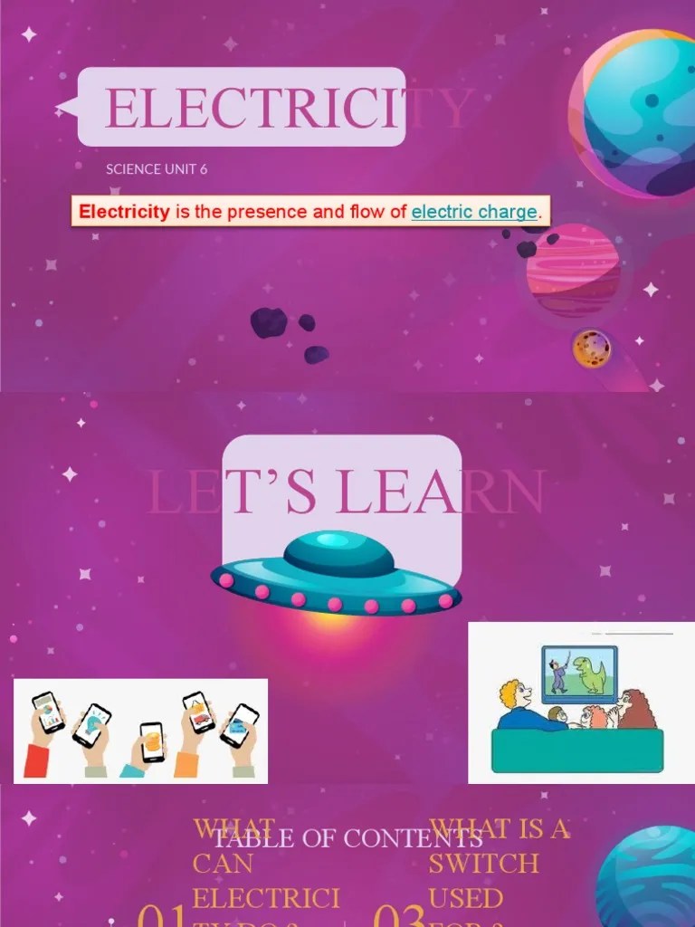 Science Unit Electricity (Unit 6) | PDF