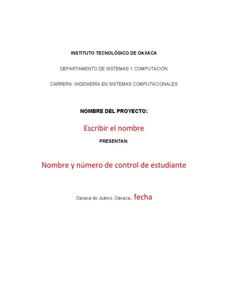 Ejemplo Anteproyecto | PDF | Ciencias De La Computación | Informática