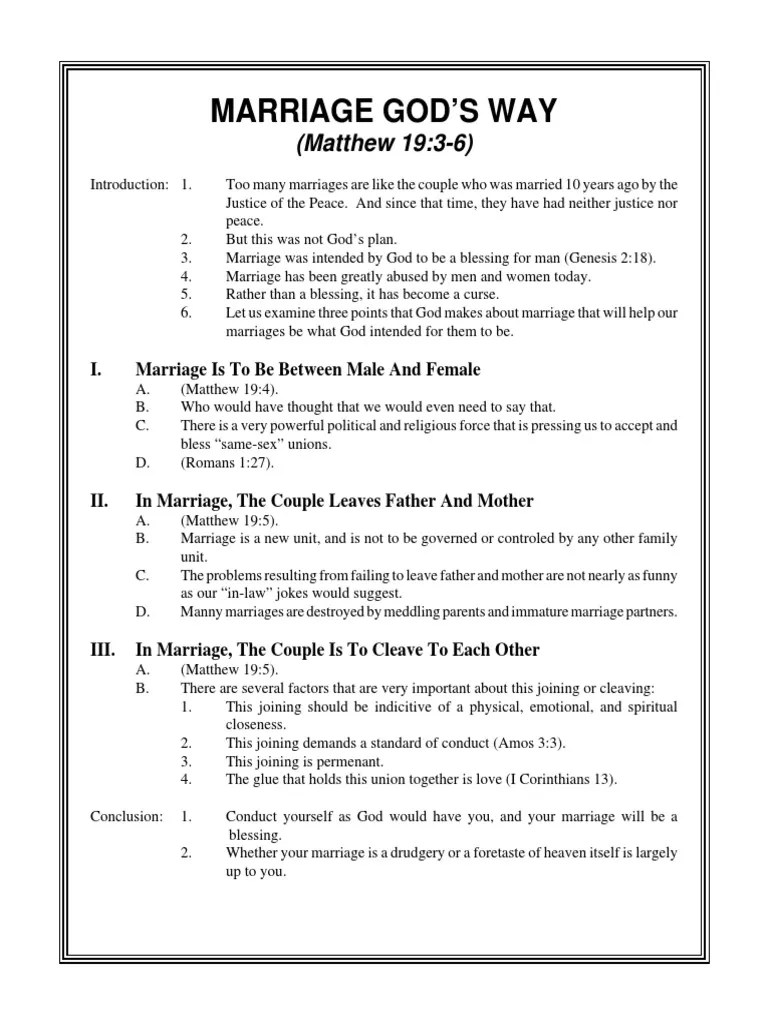 Marriage | PDF