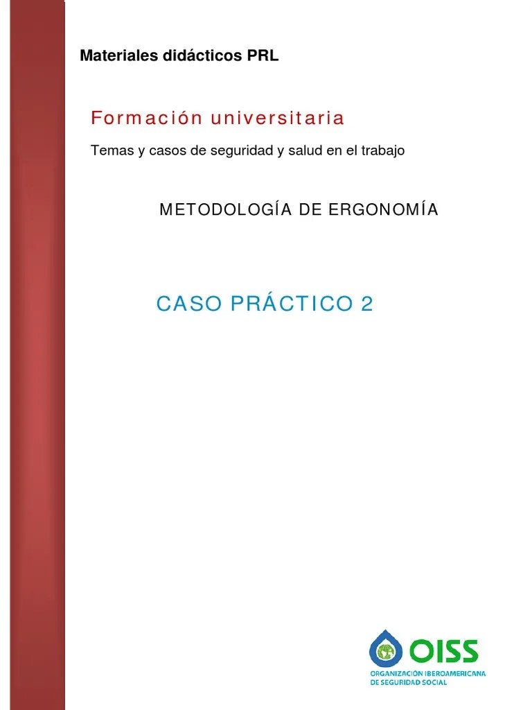 3 Ergonomia Caso Practico2 | PDF | Factores Humanos Y Ergonomía