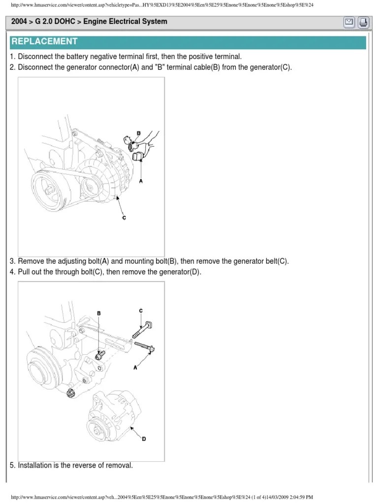 Alternator Repair Procedures | PDF | Belt (Mechanical) | Tension (Physics)