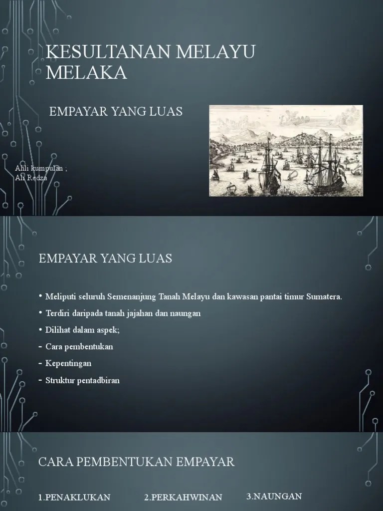 Kesultanan Melayu Melaka Presentation | PDF