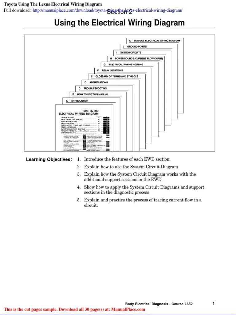 Toyota Using The Lexus Electrical Wiring Diagram | PDF | Medical ...